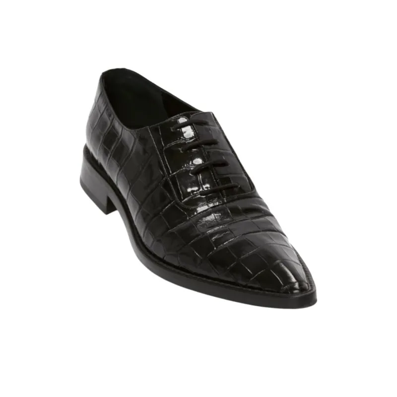 Victoria Beckham Croc-effect Leather Loafers Women's-2