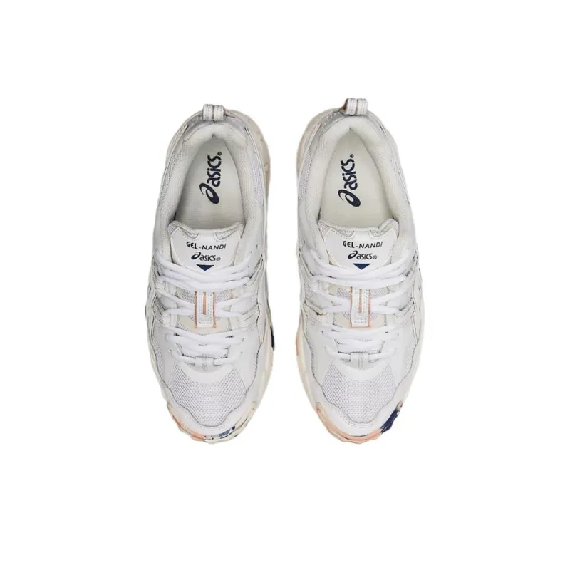 Asics Wear-resistant And Lightweight Low-Top Running Shoes Women's Cream White-3