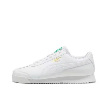 PUMA Roma Anti Slip Wear Resistant Low Top Running Shoes Unisex White Gold
