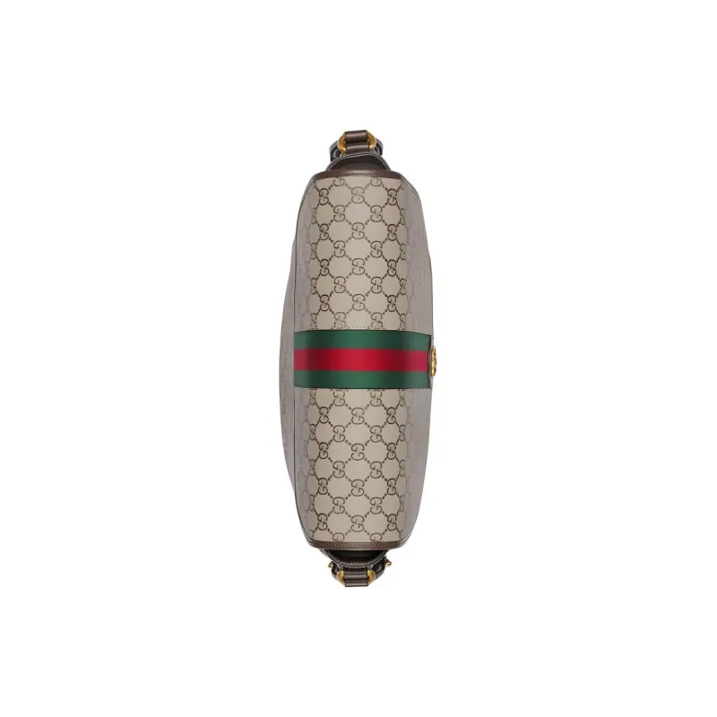 GUCCI Ophidia Canvas With Leather Shoulder Bag, Crossbody Bag Tubas Men's Beige & Ebony-5