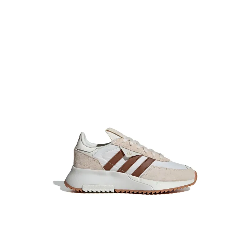 Adidas Originals Retropy F2 Abrasion Resistant Low Top Kids Lifestyle Shoes White Umber Kids'-1