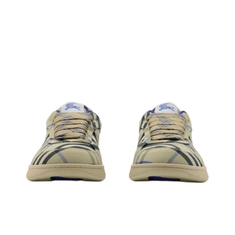 Burberry Terrace Low Top Skateboard Shoes Women's Blue-3