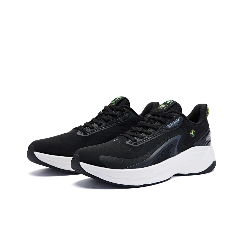 QIAODAN Popularity 12 Cushioning, Slip Resistant, And Abrasion Resistant Low Top Running Shoes Men's White Blue-2