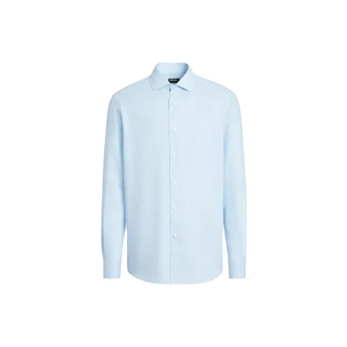 Ermenegildo Zegna Shirts Men Blue