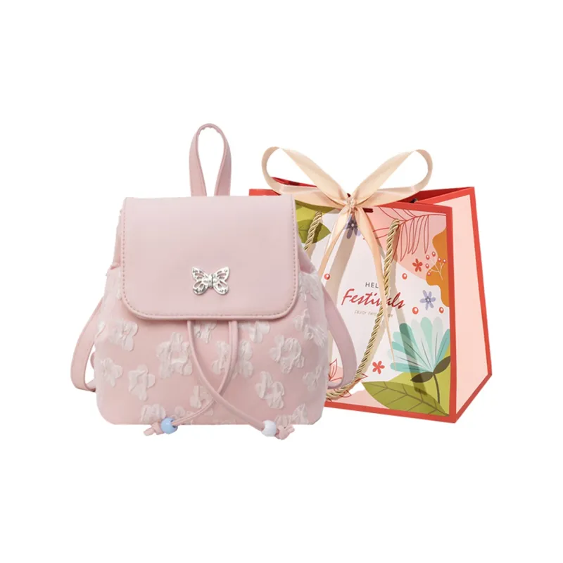Cwatcun PU Backpack Regular Women's Ecru/Blue/Pink/Black-16