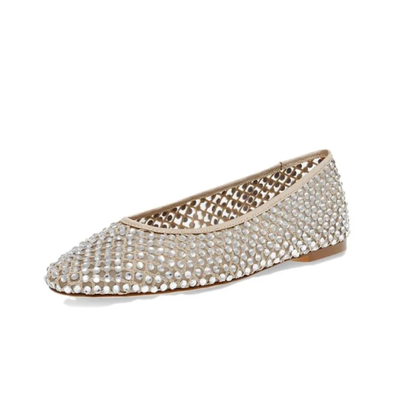 STEVE MADDEN Marli Rhinestone embellished Ballet Flats Women's-8
