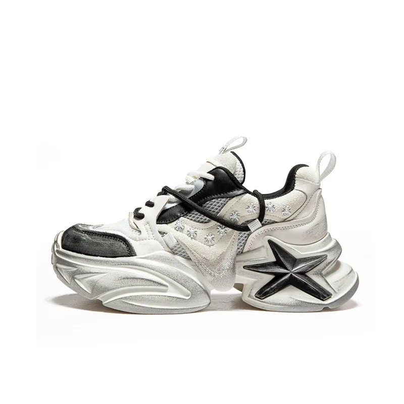 MQ Anti Slip Wear Resistant Low Top Chunky Sneakers Women's-5
