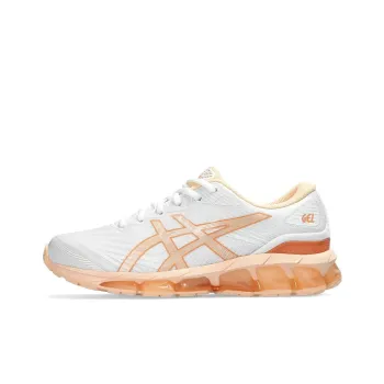Asics GEL-Quantum 360 7 Non-slip Wear-resistant Shock Absorption Low-Top Casual Running Shoes Women's White Orange