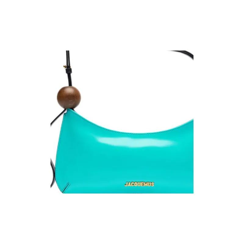Jacquemus Calfskin Handbag Shoulder Bag Women's Turquoise-5