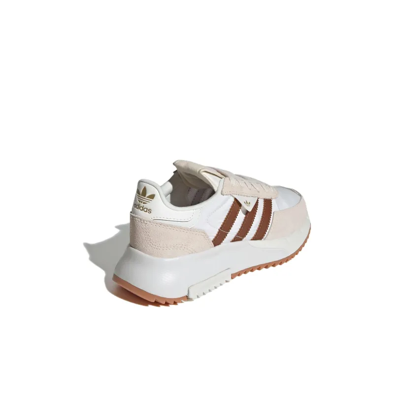Adidas Originals Retropy F2 Abrasion Resistant Low Top Kids Lifestyle Shoes White Umber Kids'-3