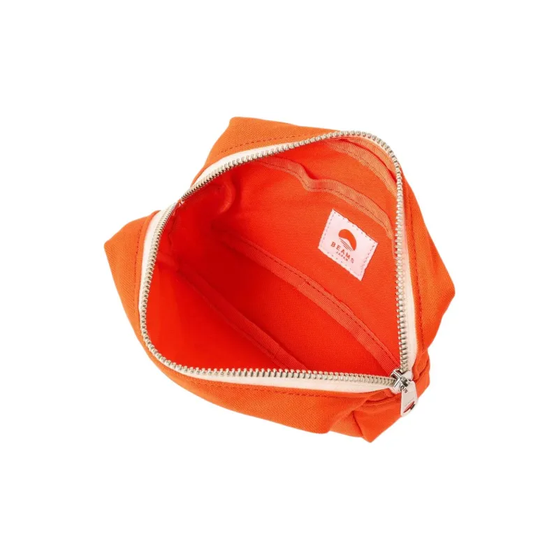 Beams Evergreen Works Collaboration Cotton Clutch Men's Black/Orange/Marine Blue-7