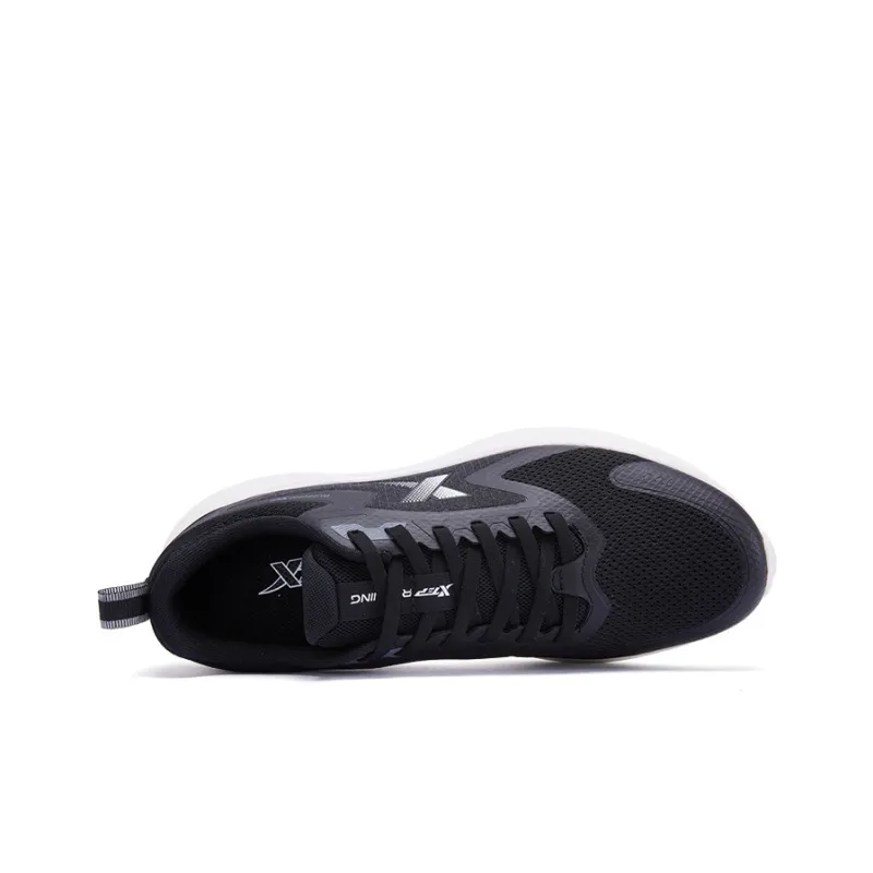 XTEP Hydrogen Wind Technology Running Shoes Men Low Top Black/Sail White-2