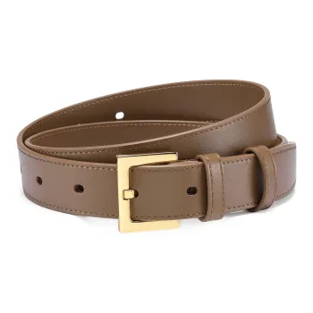 JAGUAR Elegant And Trendy Coordination Cow Leather Leather Belts Women's 2.8cm