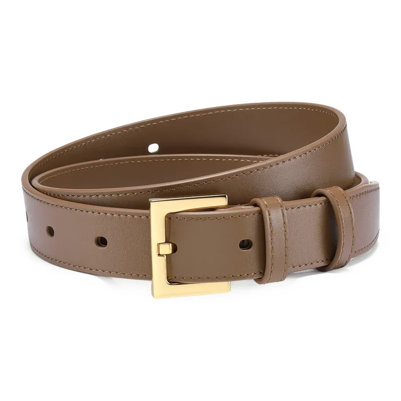 JAGUAR Elegant And Trendy Coordination Cow Leather Leather Belts Women's 2.8cm-0