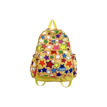 GEERDUN Composite Cloth Backpack Regular Unisex Yellow/Blue