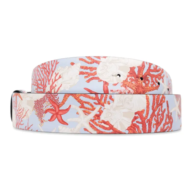 VERSACE Pattern Printed Double Sided Buckle Belt-1