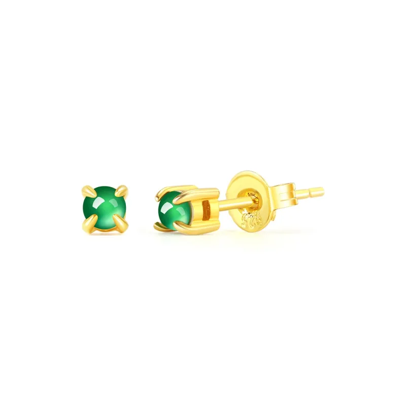 Cloudy Sky Ice Type Stud Earrings Unisex-1
