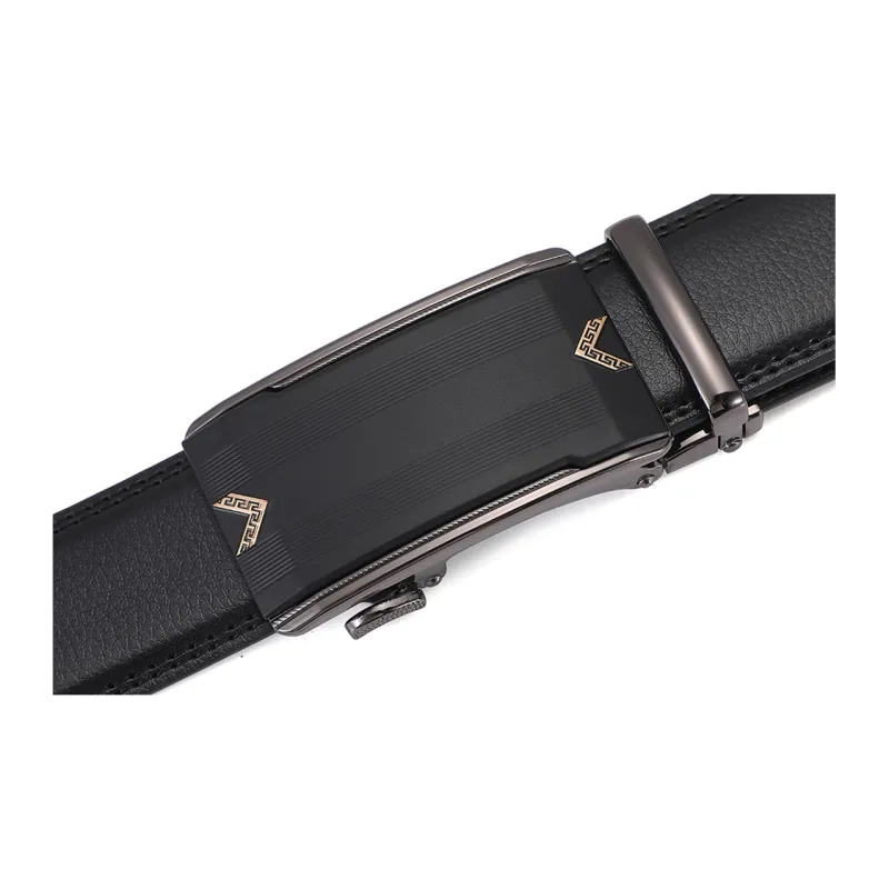 KENMO Subtle And Elegant Business Casual Convenient Automatic Buckle Width 3.5cm Gift Box Set Leather Belts Men's-2