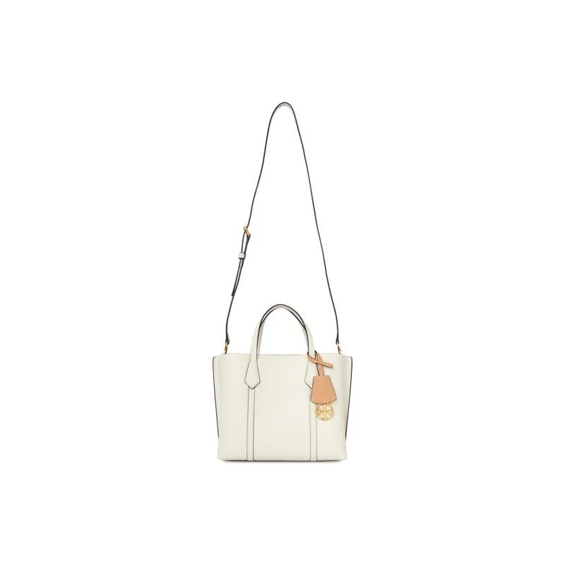 TORY BURCH Perry Triple Compartment Small Tote New Ivory-6