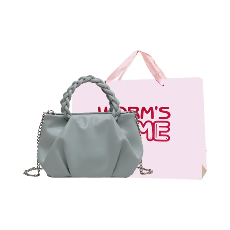 Worm's Home PU Crossbody Bag, Shoulder Bag, Handbag Women's White/Silver/Black/Blue/Pink-18