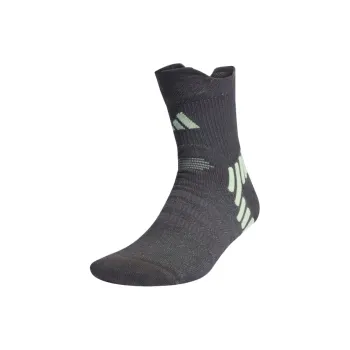 Adidas PERFORMANCE TRAINING QUARTER SOCKS Mid-Calf Socks Unisex Gray 6/7 Green Firework
