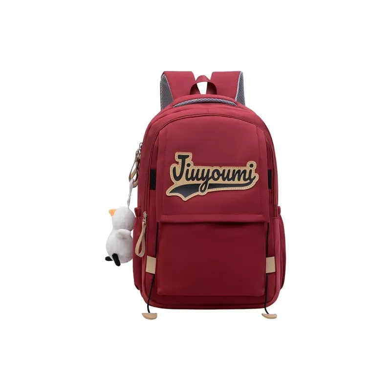 GEERDUN Nylon Backpack Regular Unisex Black/White/Red/Khaki/Blue-7