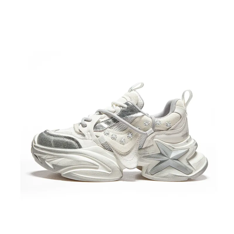 MQ Anti Slip Wear Resistant Low Top Chunky Sneakers Women's-0