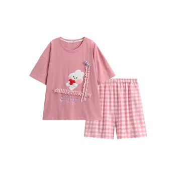 FENTENG Pajama Set Women's Dusty Pink