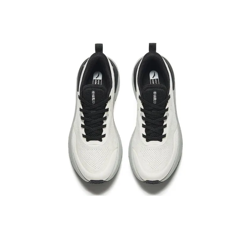 Anta Cushioning Low Top Running Shoes Men's White Black-2
