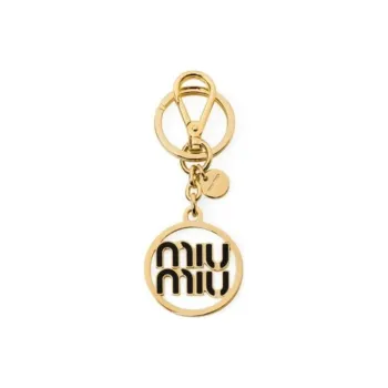 MIU MIU Logo Plaque Keyring
