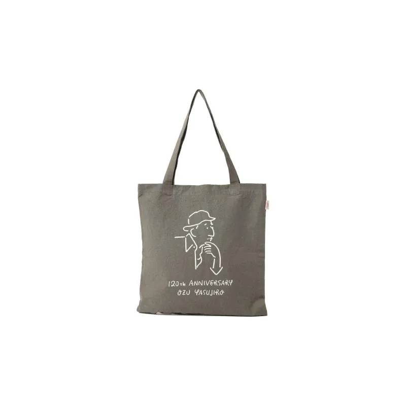 Beams × BEAMS JAPAN Collaboration 100% Cotton Tote Bag, Shopping Bag, Handbag Men's White/Gray-5
