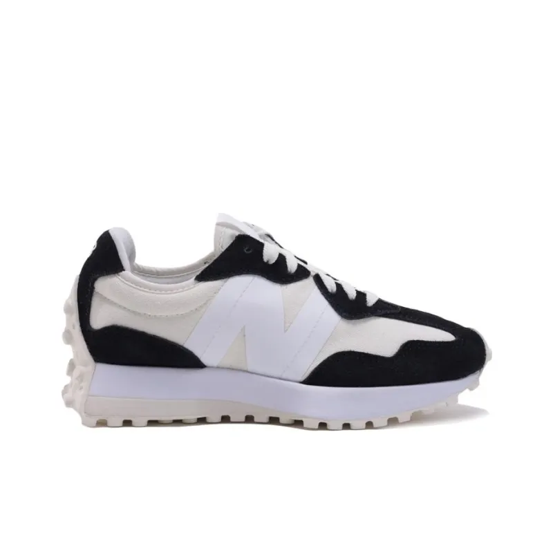 New Balance NB 327 Anti Slip Wear Resistant Low Top Casual Shoes Women's Beige White Black-1