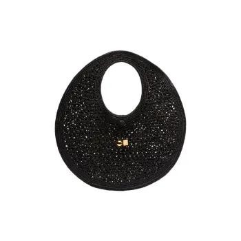 Jacquemus Le Rond Spiaggia Raffia Shoulder Bag