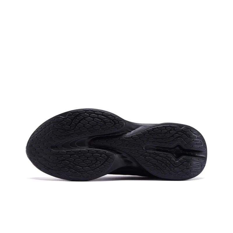 XTEP Hydrogen Wind Technology Cushioned Slip Resistant Abrasion Resistant Breathable Low Top Running Shoes Men's Black-4