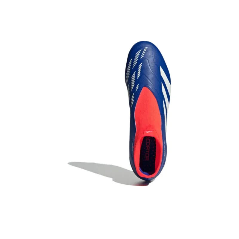 Adidas Predator League Laceless Fg Lucid Blue Cloud White Solar Red-4