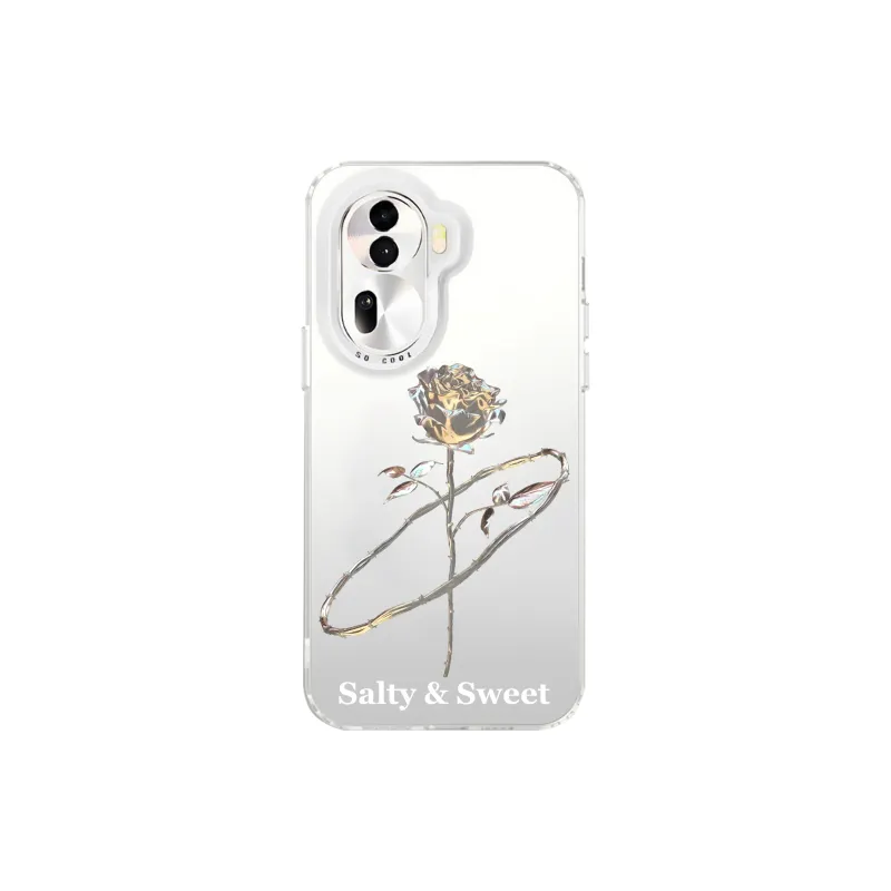 A Tidal Wave Matte Material Silver 1 Pack Rose Phone Cases Compatibility Oppoa97/a96/a72/a58/a57/a55/a32/A5/A3/A2/A2pro-7