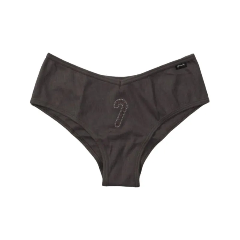Victoria's Secret PINK Underpants Women's 1 Pack Charcoal Gray-0