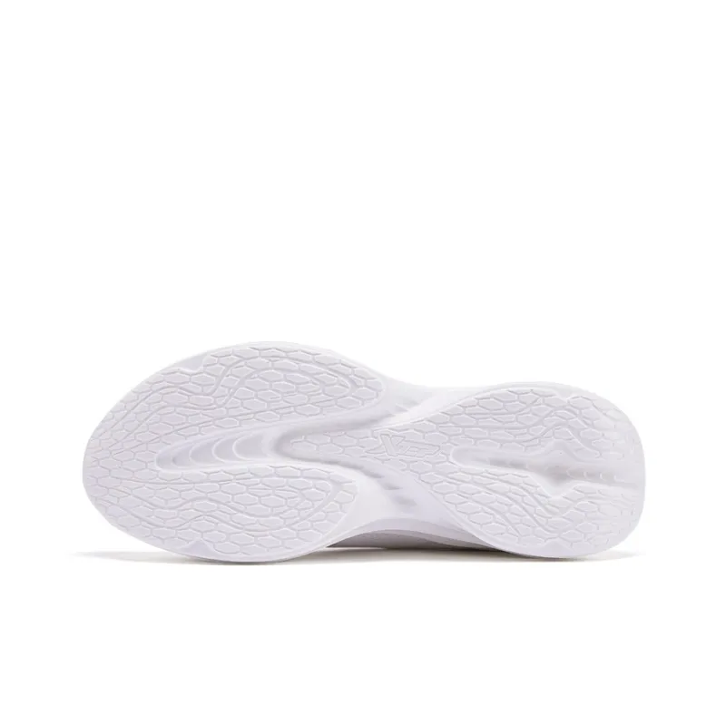 XTEP Hydrogen Wind Technology Cushioning Anti Slip Wear Resistant Breathability Low Top Running Shoes Men's Sail White-4