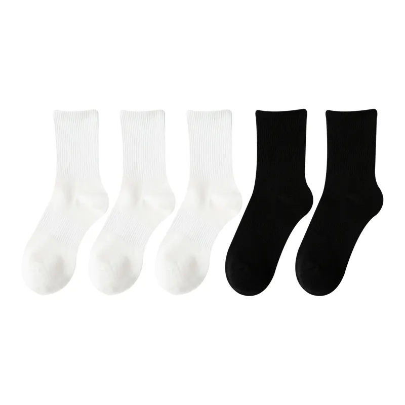 XXLLG Mid Calf Socks Unisex 5 Pack-0