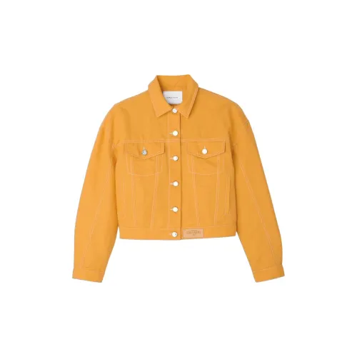 LONGCHAMP Jackets Coats Women's Apricot