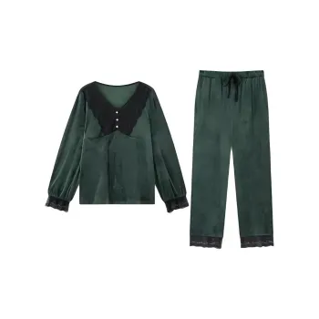Yiner Life Pajama Set Women's Deep Grass Green