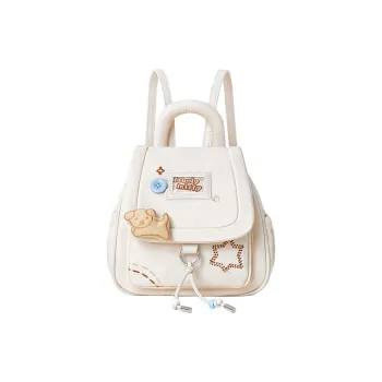 Miffy Fabric Backpack Women's White/Khaki