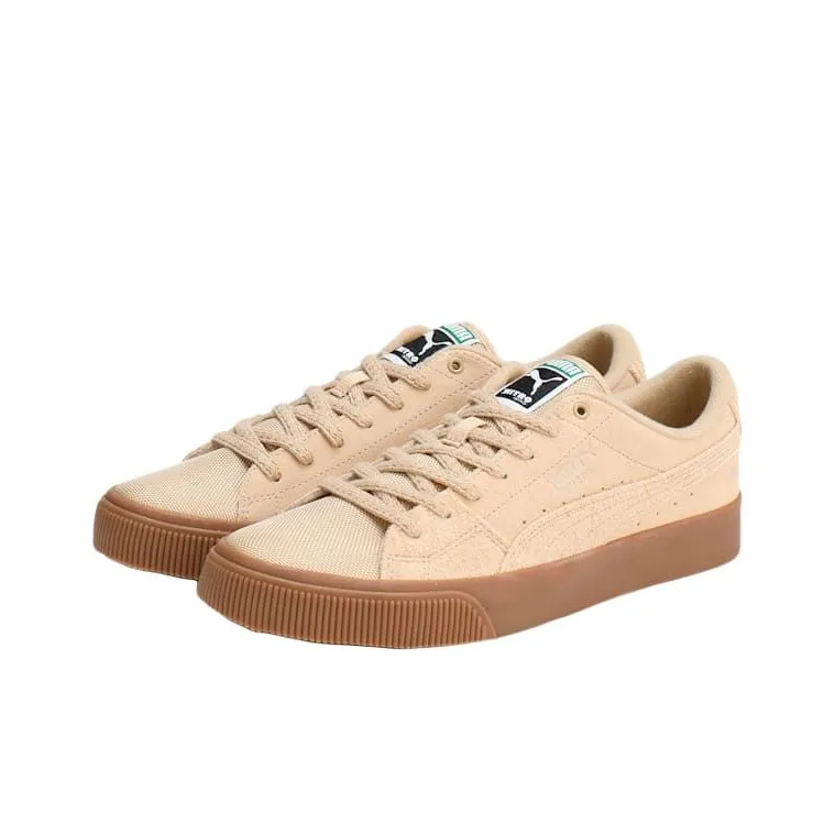 PUMA Suede Anti Slip Wear Resistant Low Top Skateboard Shoes Unisex Brown-3