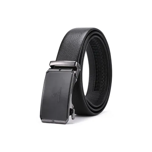 POLOMEISDO Top Grain Cow Leather Pants Belt Included Husband's Birthday Gift Belt Men's Men's Width 3.5CM