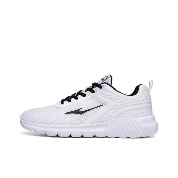 Erke Cushioning Anti Slip And Wear Resistant Low Top Casual Running Shoes Men's True White