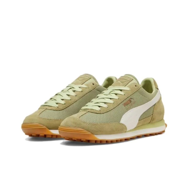 PUMA Easy Rider Anti Slip Wear Resistant Low Top Running Shoes Unisex Green White-2