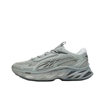 PUMA Exotec Nitro Base Anti-Slip Wear-Resistant Low-Top Casual Running Shoes Unisex Gray