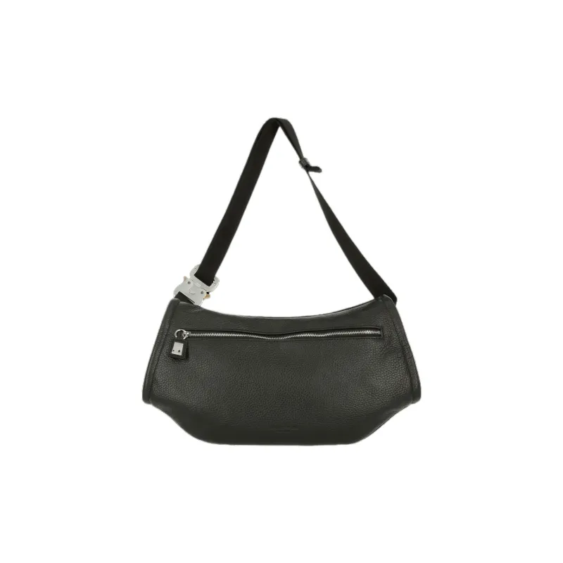 1017 ALYX 9SM Cow Leather With Nylon Shoulder Bag Crossbody Bag Women's Black-0