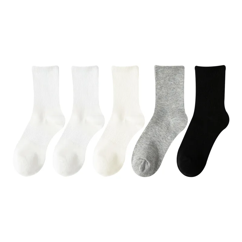 XXLLG Mid Calf Socks Unisex 5 Pack-2