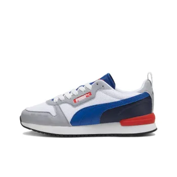 PUMA R78 Slip Resistant Low Top Casual Shoes Unisex White Gray Blue
